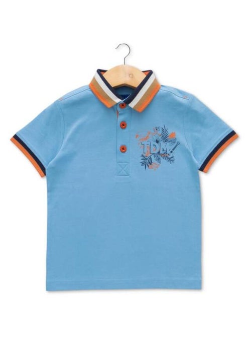 Polo bleu ciel Garçon - Kiabi