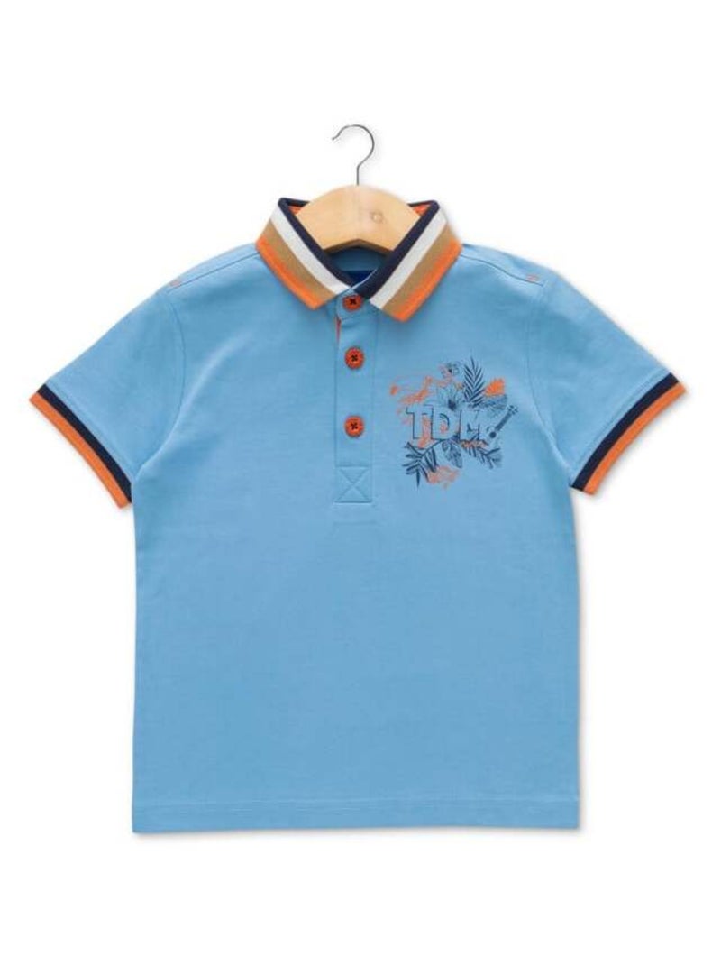 Polo bleu ciel Garçon Bleu - Kiabi