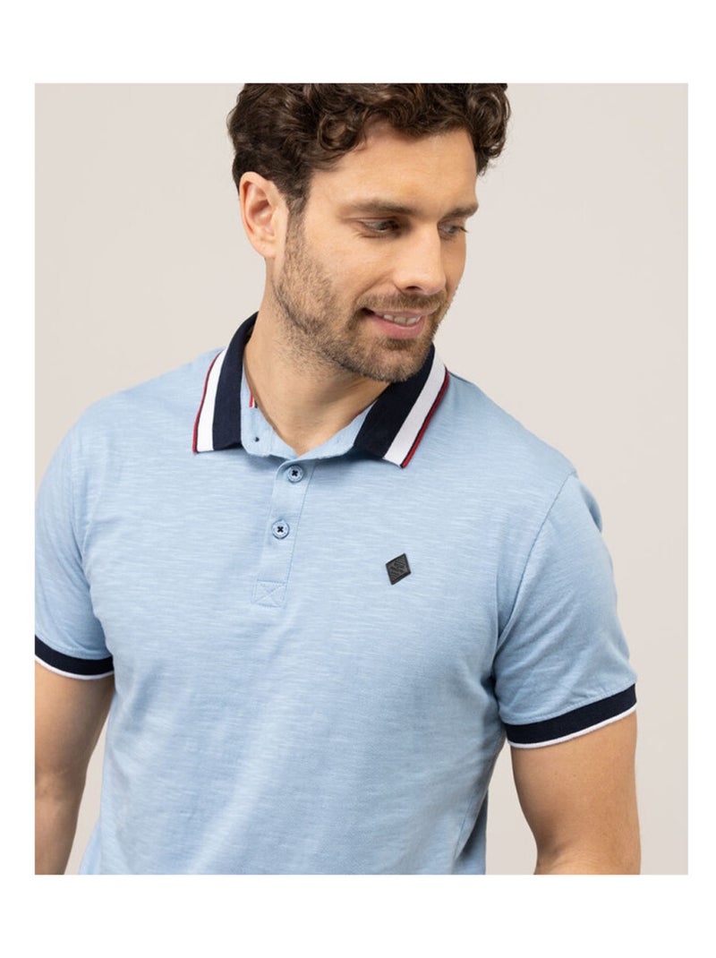 Polo bleu ciel Homme Bleu clair - Kiabi