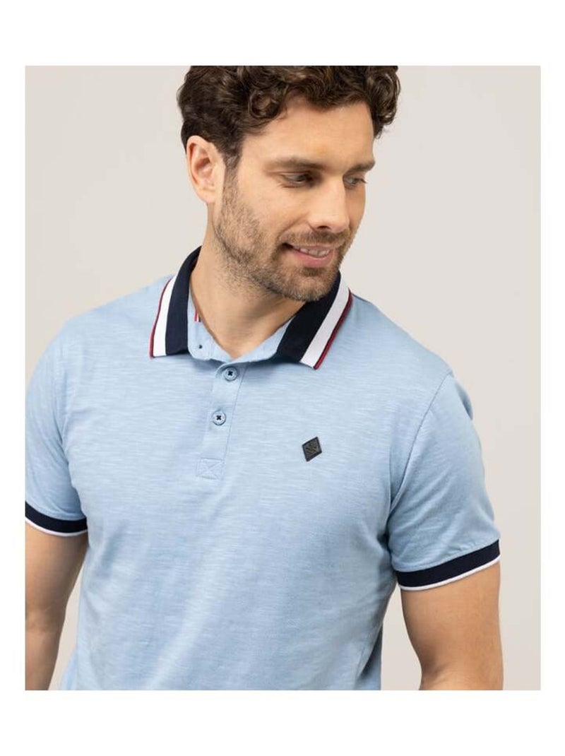 Polo bleu ciel Homme Bleu - Kiabi