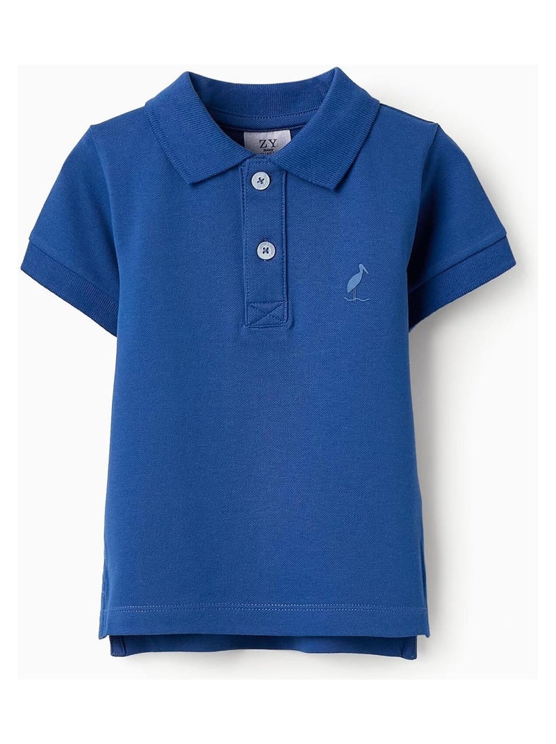 Polo bleu, manche courte ATLANTIC COMPANY Bleu foncé - Kiabi