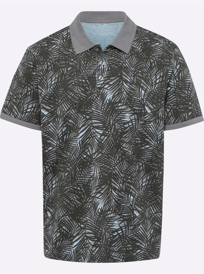 Polo Bords-côtes Confortables Aux Manches - Taille Standard - Moda Vilona Gris clair - Kiabi