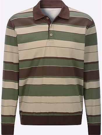 Polo bords côtes extensibles - taille standard - moda vilona