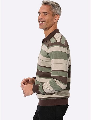 Polo bords côtes extensibles - taille standard - moda vilona