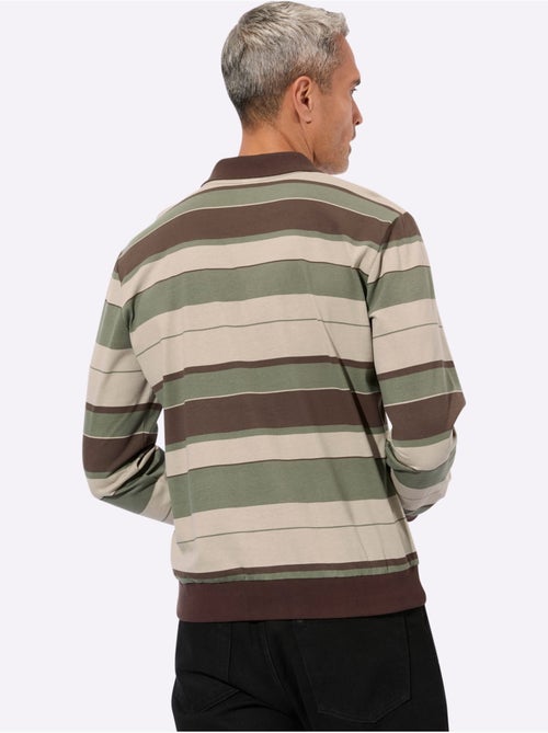 Polo bords côtes extensibles - taille standard - moda vilona - Kiabi Polo bords côtes extensibles - taille standard - moda vilona - Kiabi