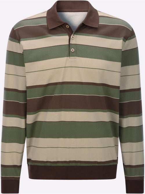 Polo bords côtes extensibles - taille standard - moda vilona - Kiabi Polo bords côtes extensibles - taille standard - moda vilona - Kiabi