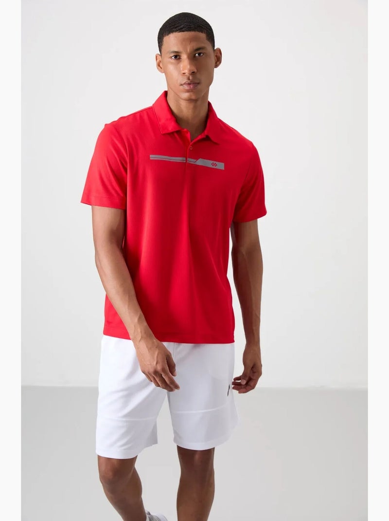 Polo boutonné tommy Rouge - Kiabi