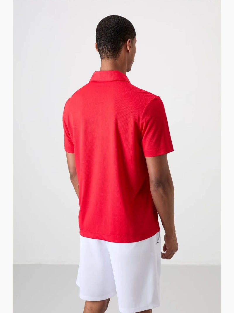 Polo boutonné tommy Rouge - Kiabi