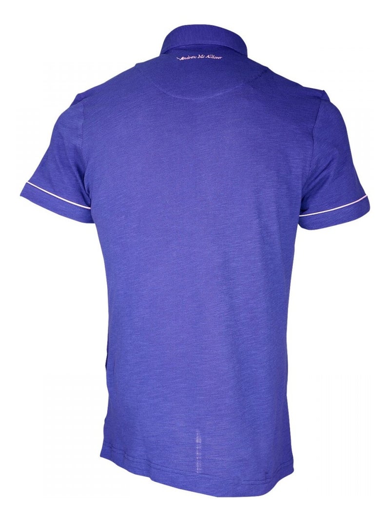 Polo brodé PLYMOUTH Indigo - Kiabi