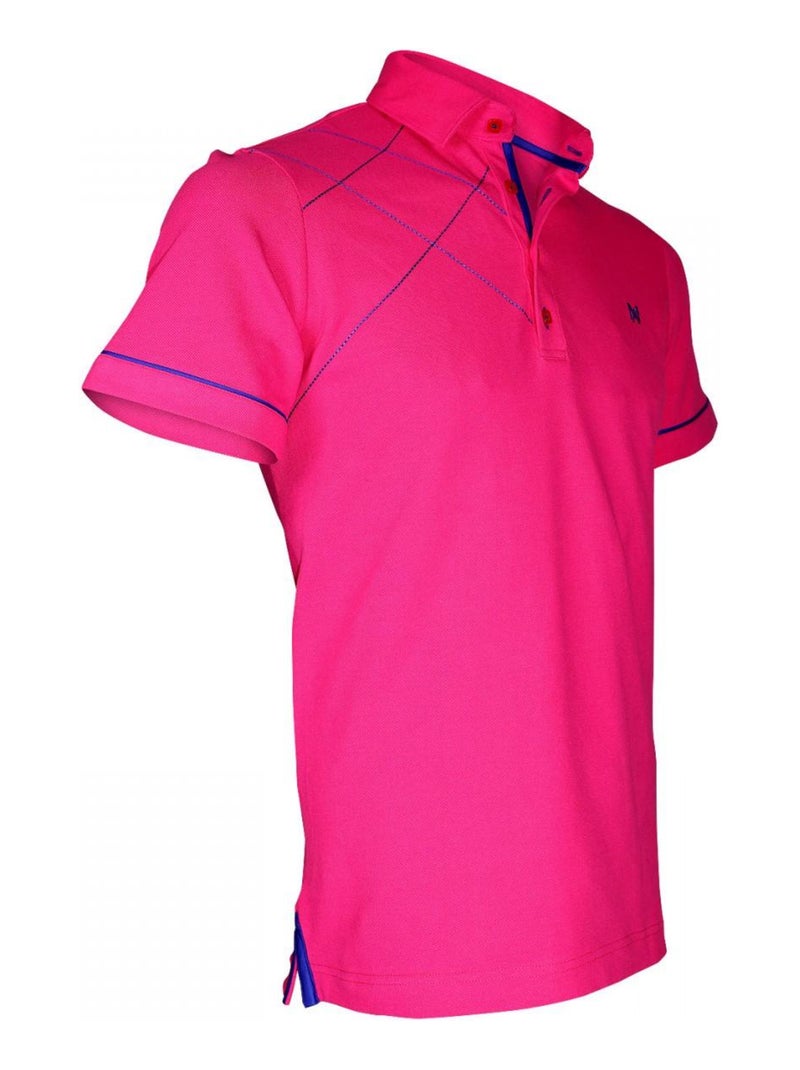 Polo brodé PLYMOUTH Rose - Kiabi