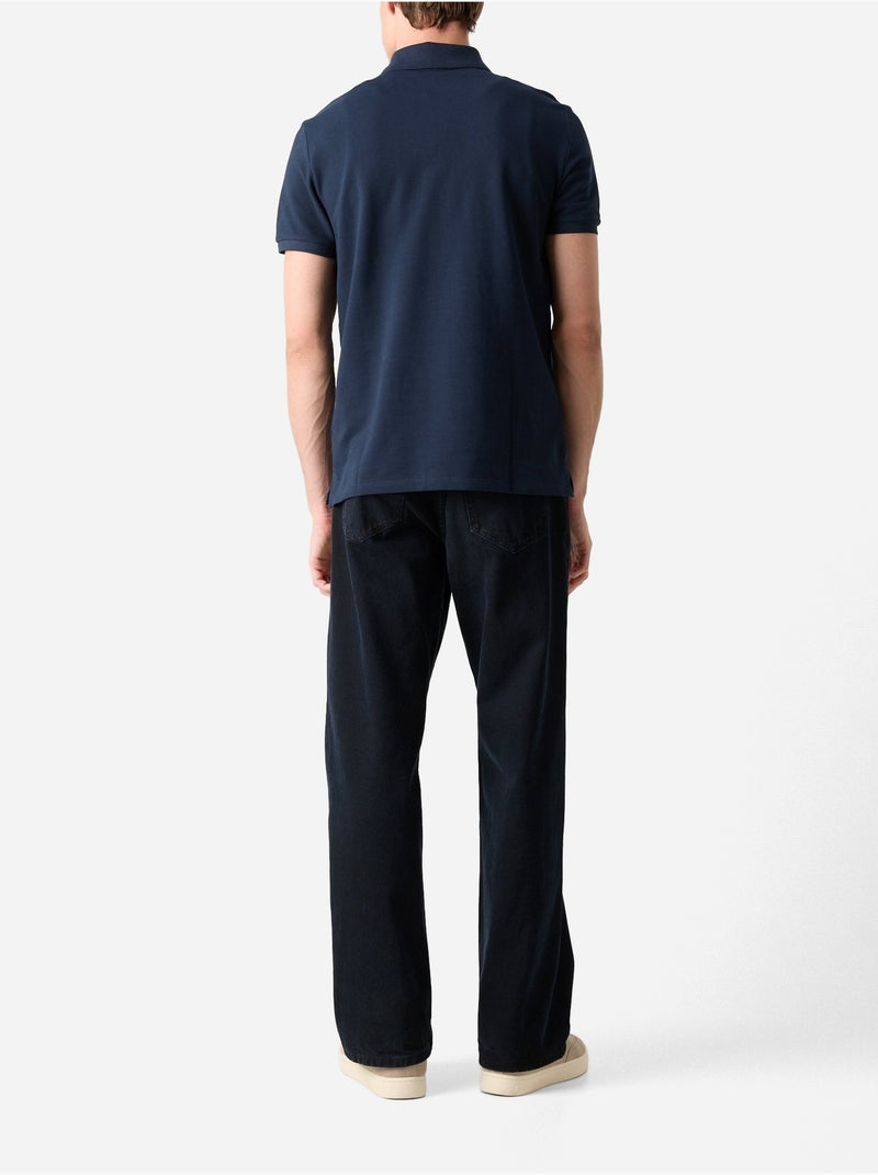 Polo Calvin Klein Monogram Bleu marine - Kiabi