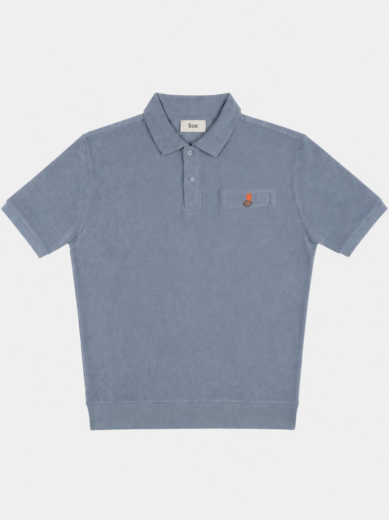 Polo casa  homme - sae paris Bleu clair - Kiabi