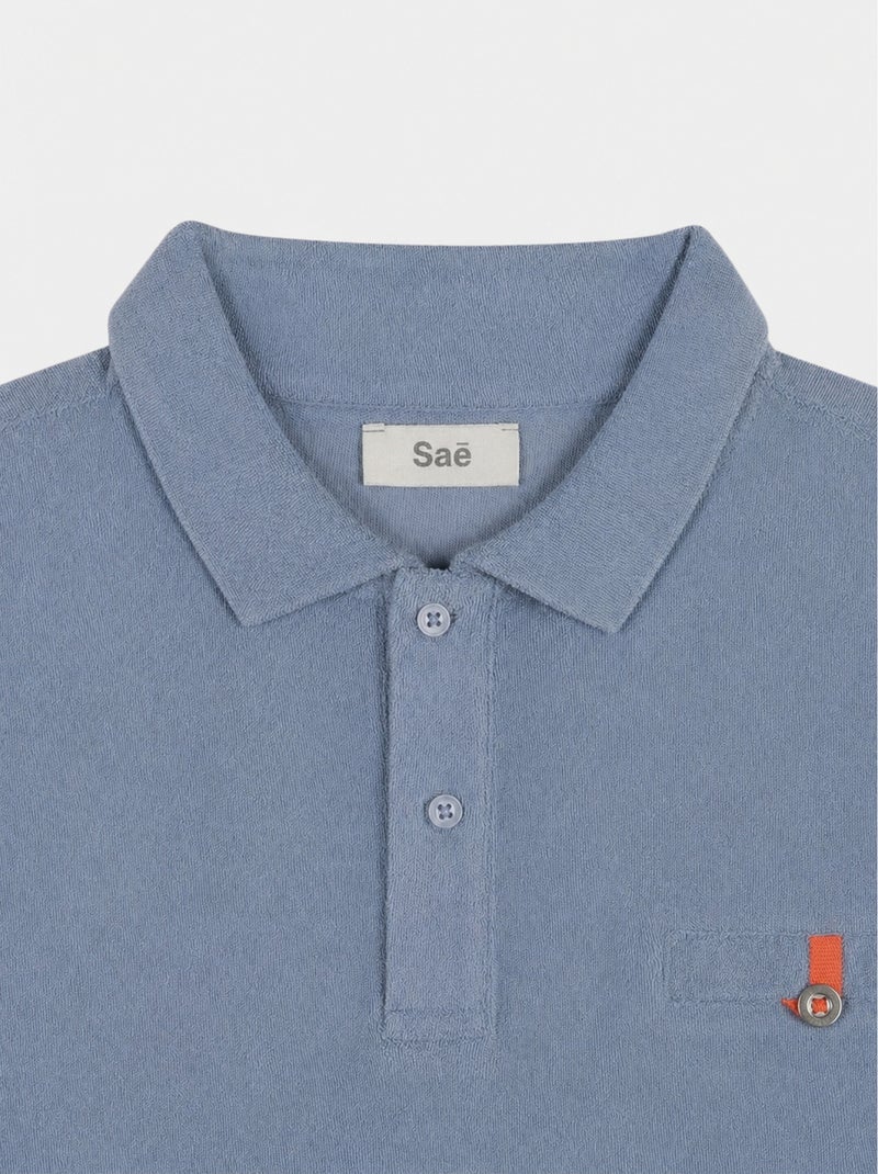Polo casa  homme - sae paris Bleu clair - Kiabi
