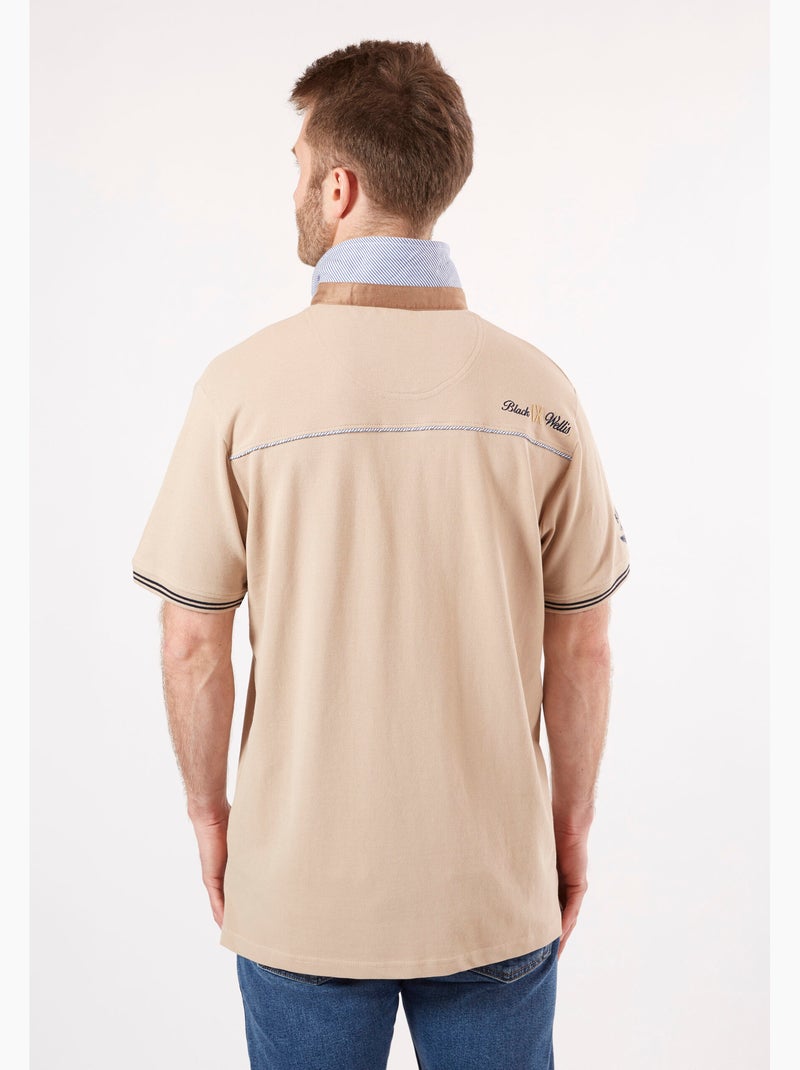 POLO CASUAL Beige chiné - Kiabi