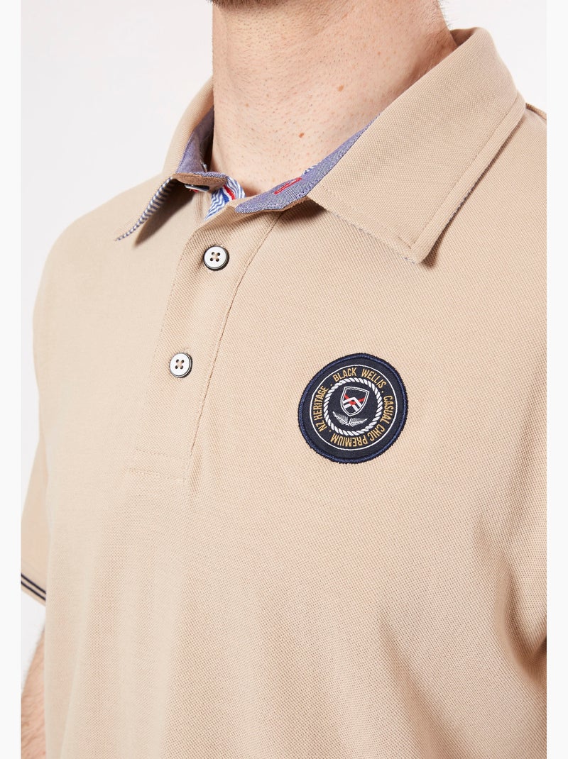 POLO CASUAL Beige chiné - Kiabi