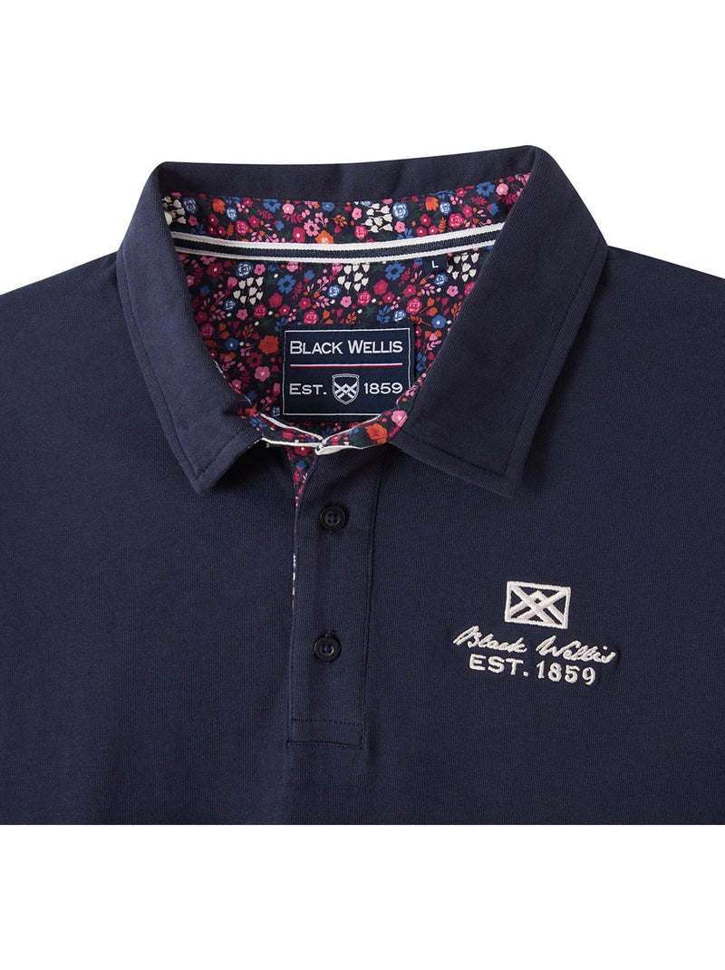 POLO CASUAL BRIGHT FLOWERS Bleu marine - Kiabi