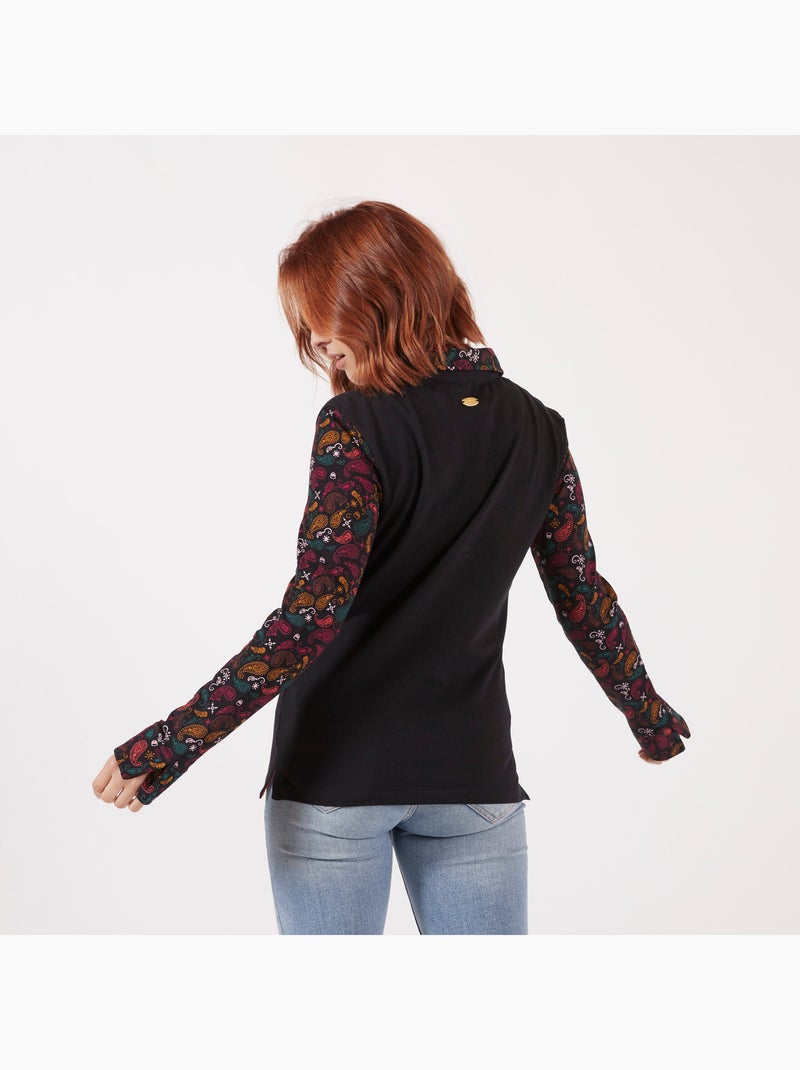 POLO CASUAL CACHEMIRE Noir - Kiabi