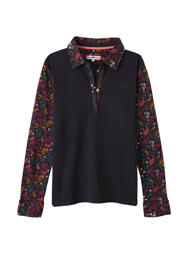 POLO CASUAL CACHEMIRE Noir - Kiabi