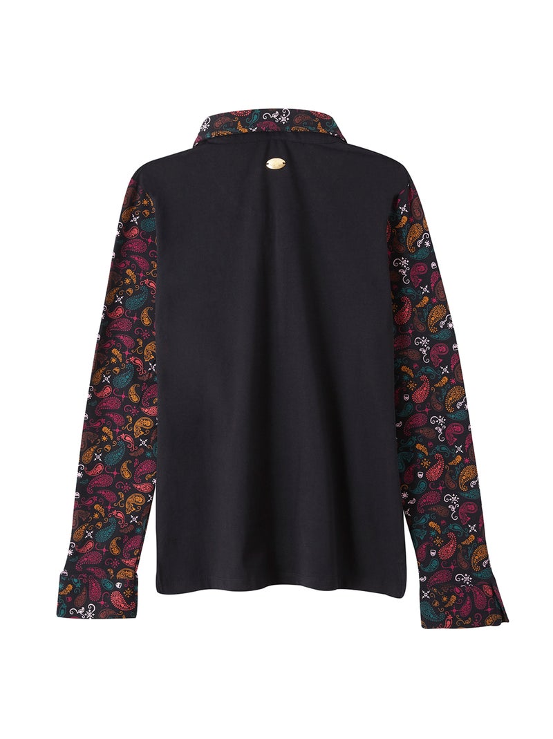 POLO CASUAL CACHEMIRE Noir - Kiabi