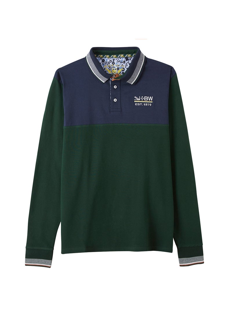 POLO CASUAL EXPLORERS CASUAL Bleu Vert - Kiabi