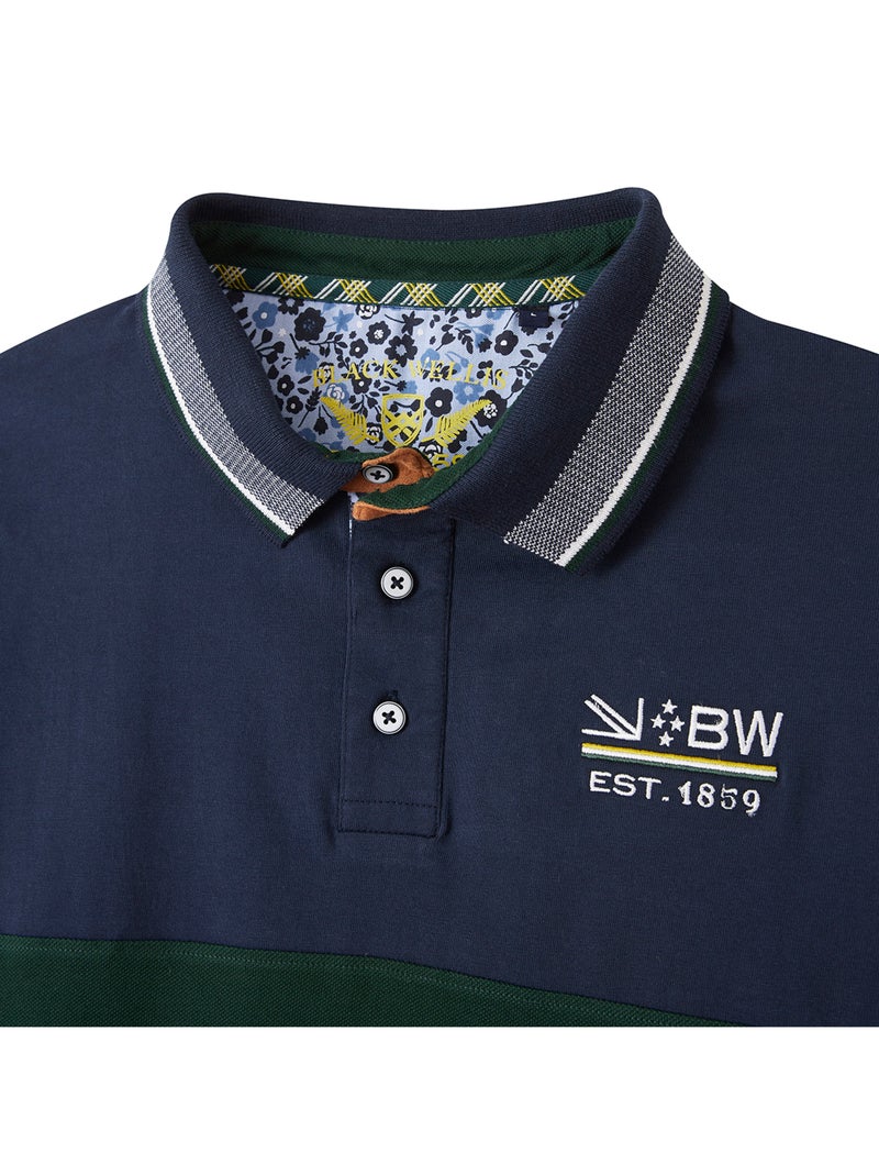POLO CASUAL EXPLORERS CASUAL Bleu Vert - Kiabi