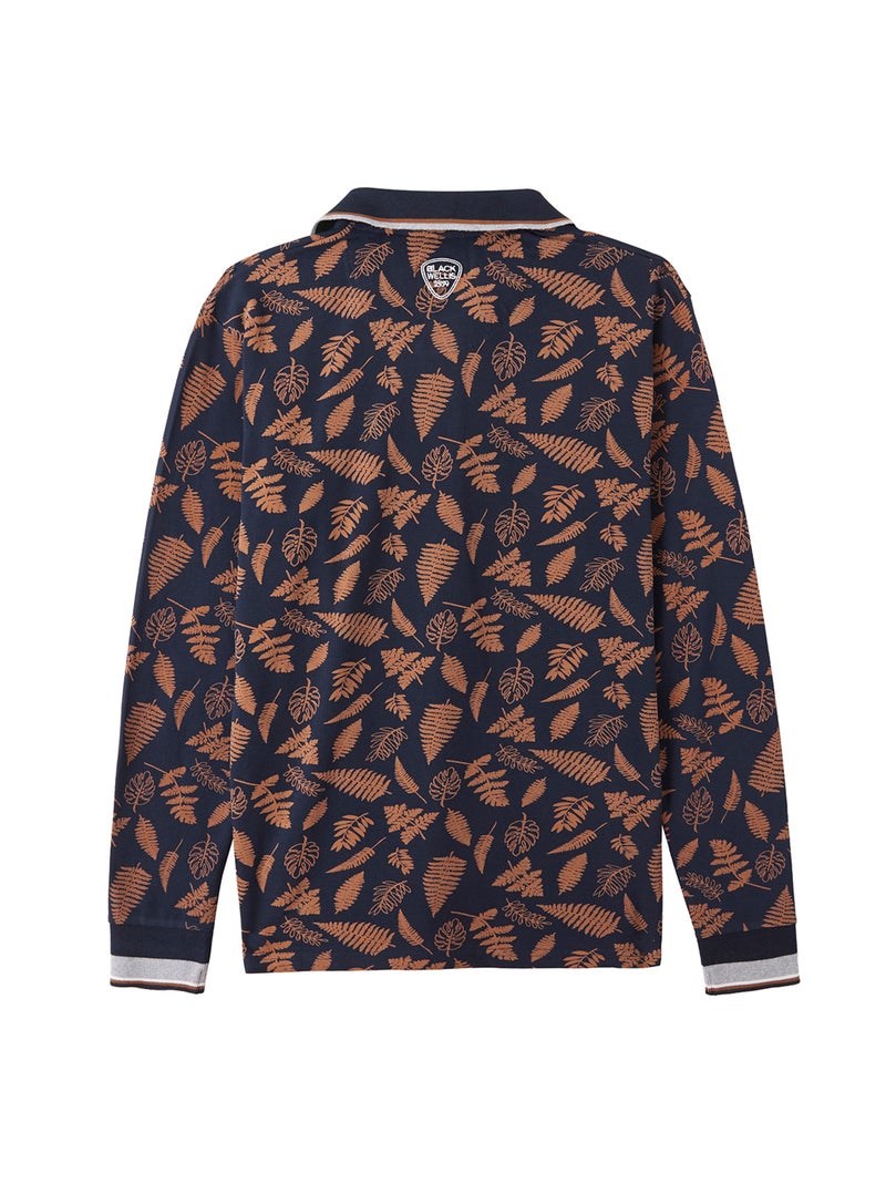 POLO CASUAL EXPLORERS LEEF Bleu marine - Kiabi