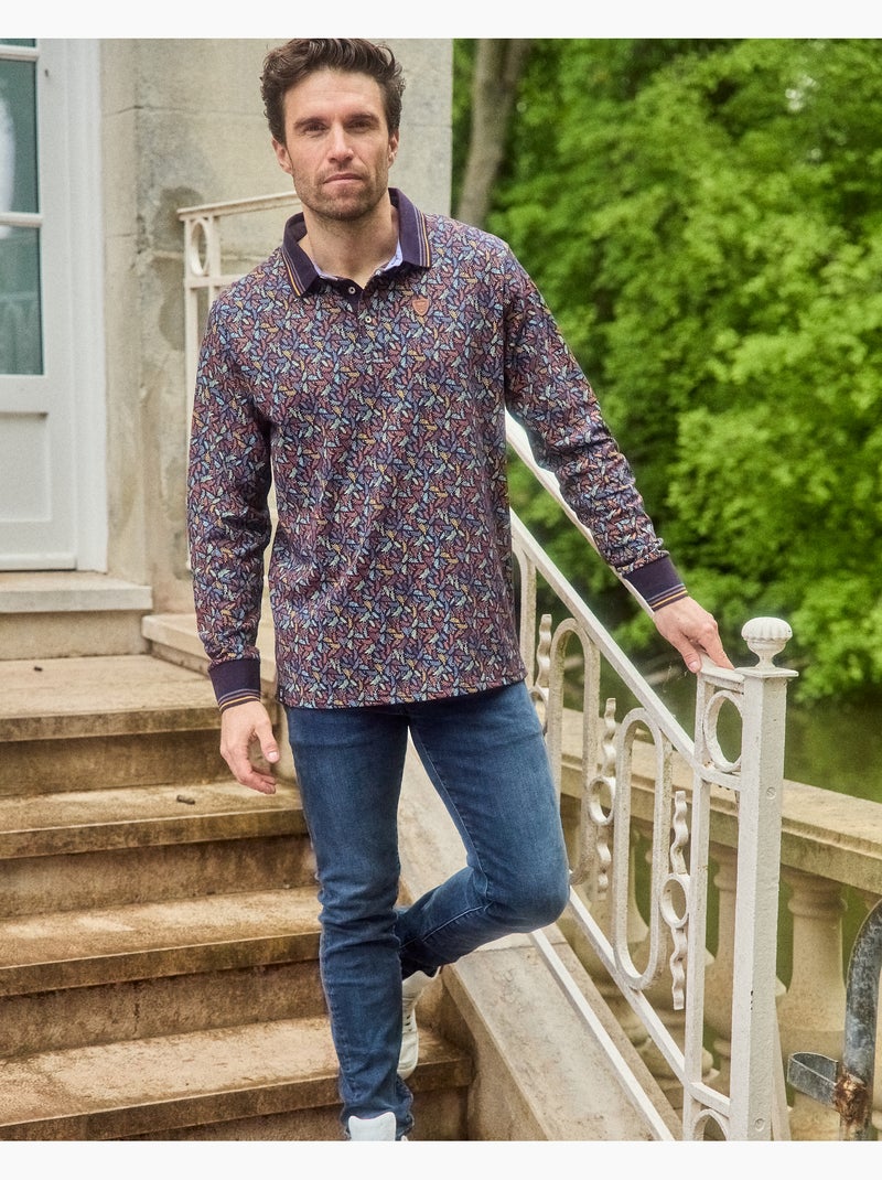 POLO CASUAL MOUNTAIN HERITAGE Prune - Kiabi