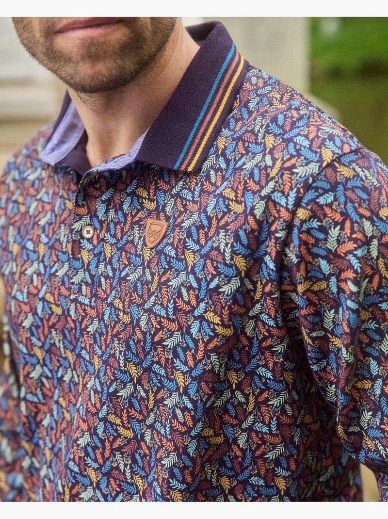 POLO CASUAL MOUNTAIN HERITAGE Prune - Kiabi