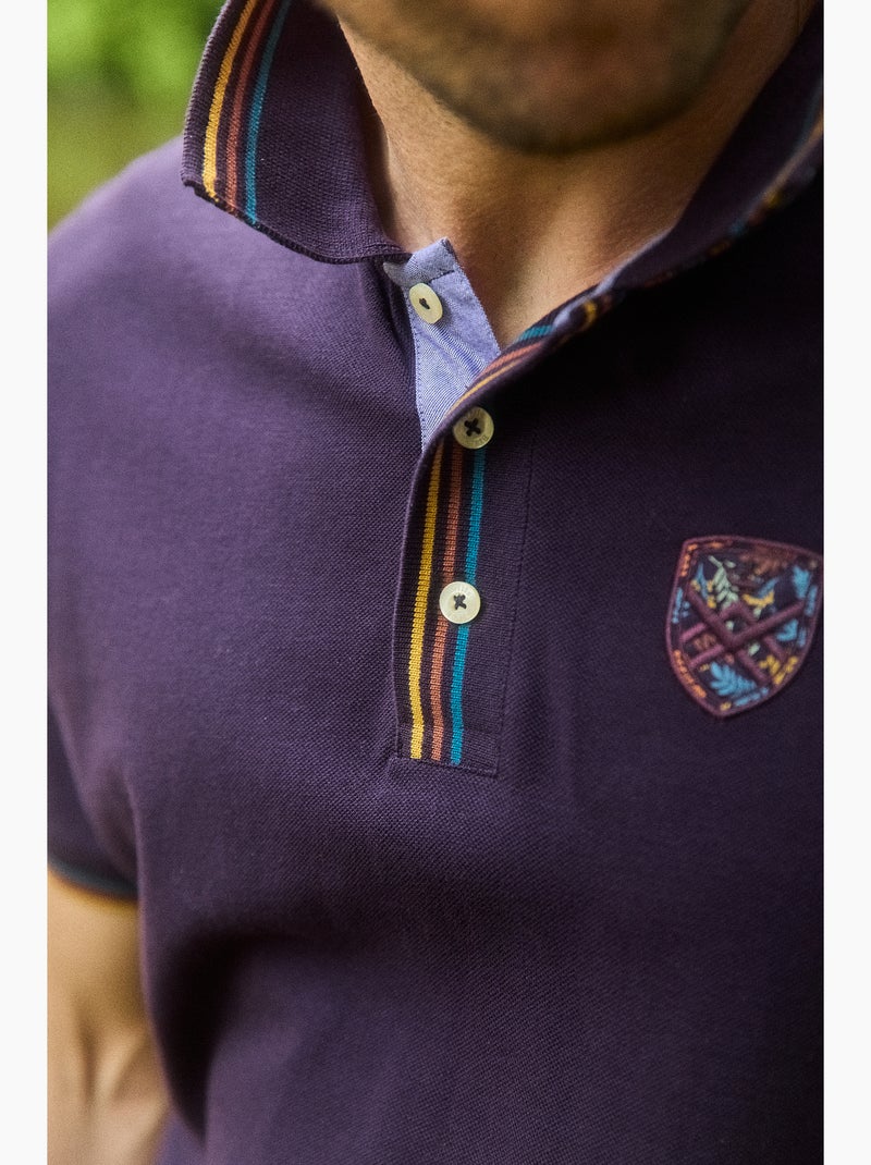 POLO CASUAL MOUNTAIN Prune - Kiabi