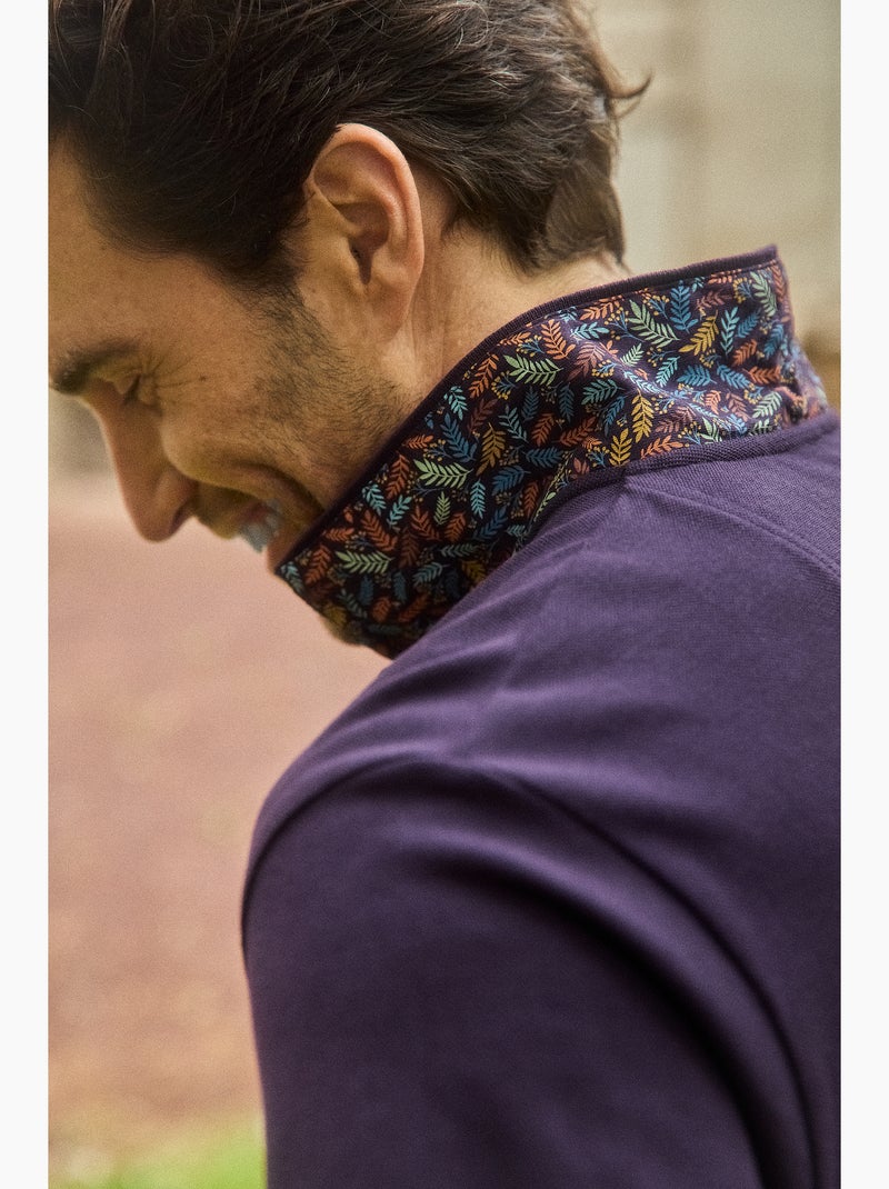 POLO CASUAL MOUNTAIN Prune - Kiabi