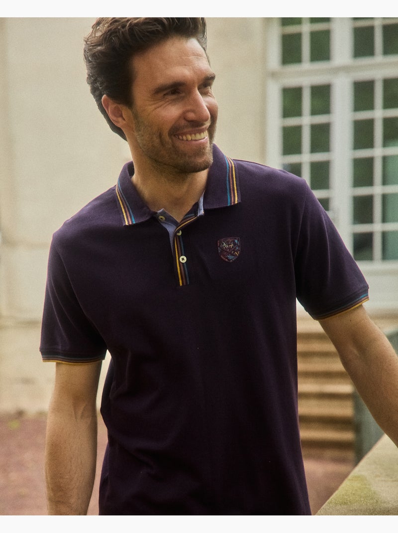 POLO CASUAL MOUNTAIN Prune - Kiabi