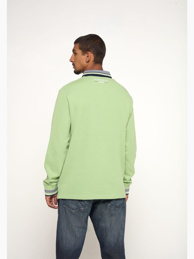 POLO CASUAL MOUNTAIN SIGNATURE Vert - Kiabi
