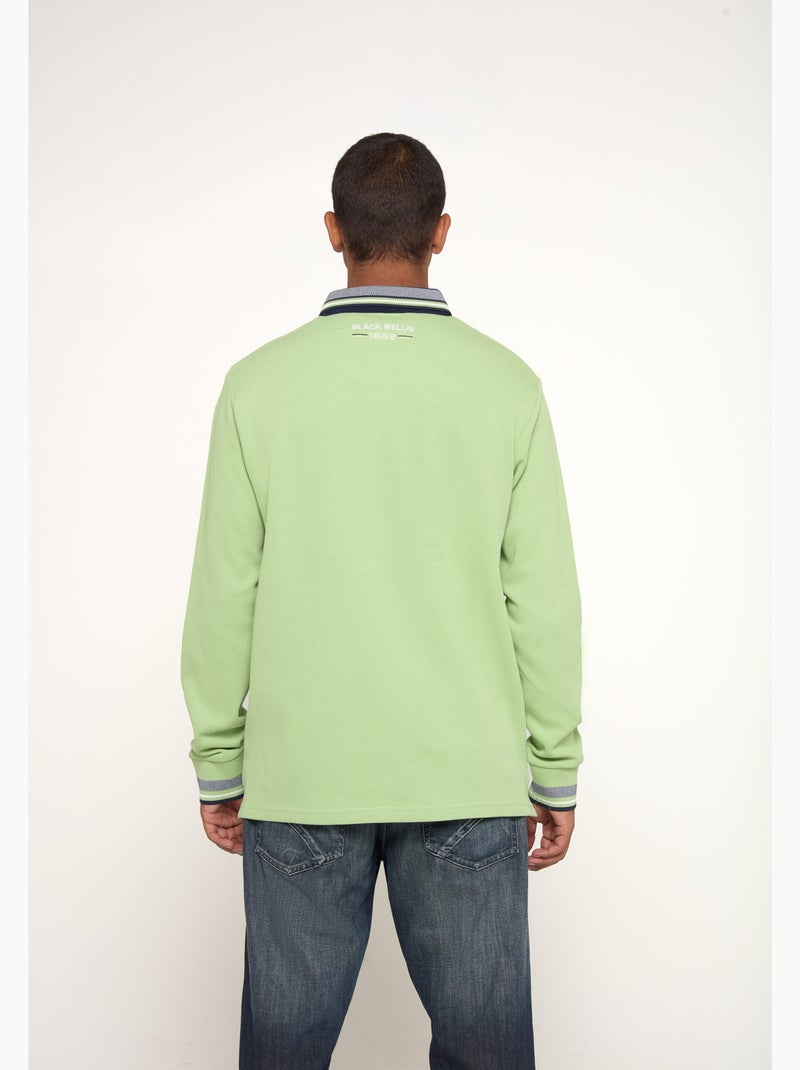 POLO CASUAL MOUNTAIN SIGNATURE Vert - Kiabi
