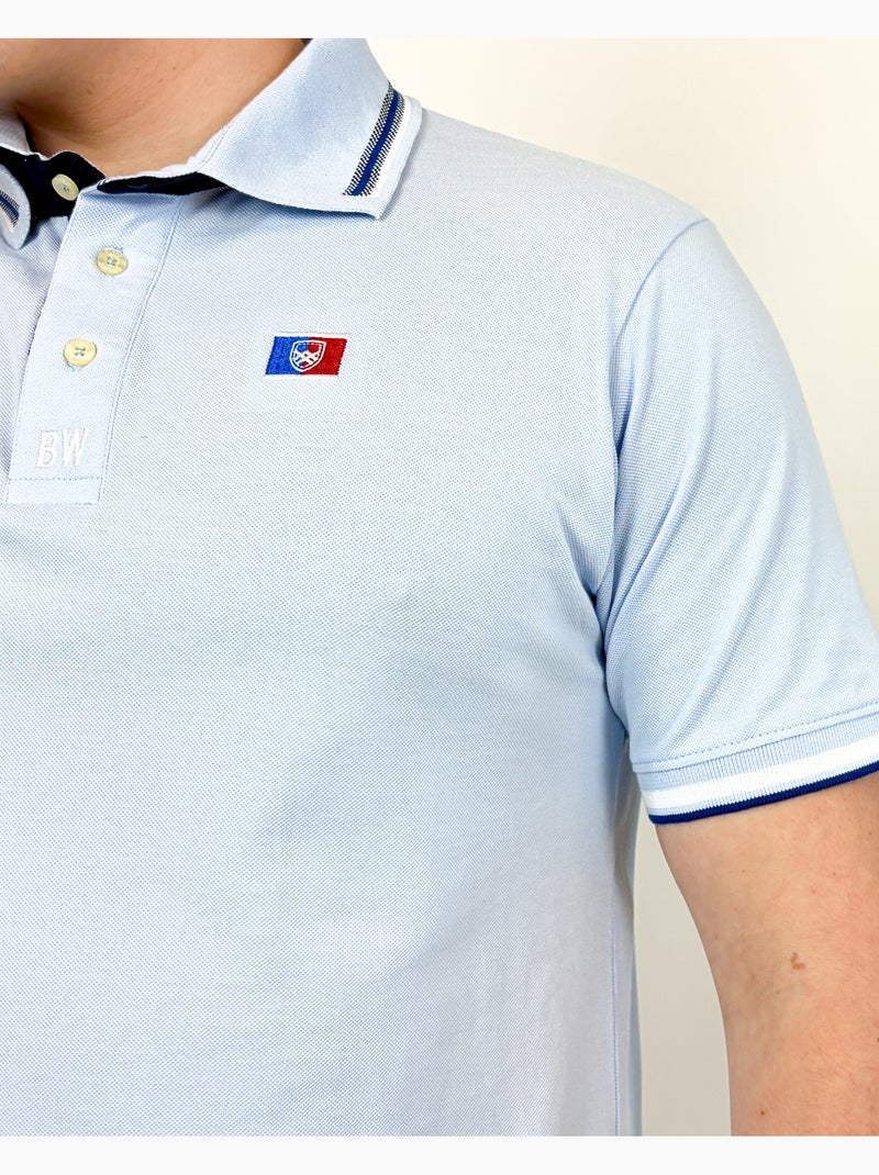 POLO CEDRIC CHIC Bleu ciel - Kiabi