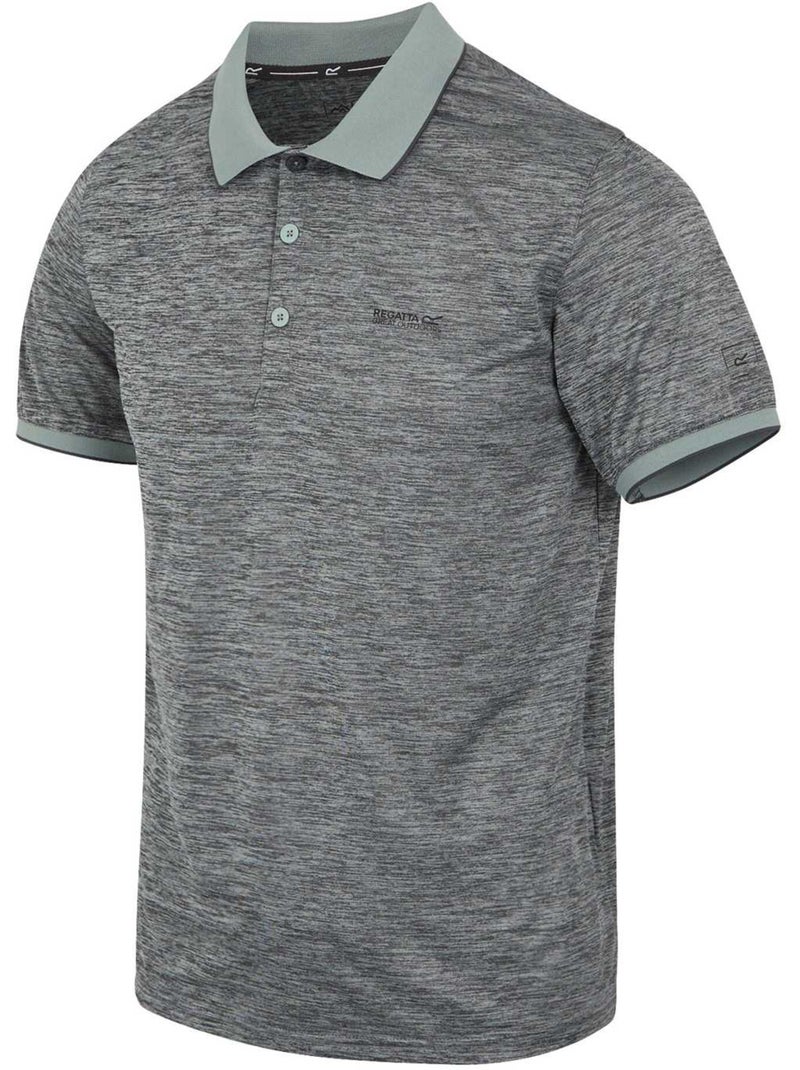 Polo chiné manches courtes remex - regatta Bleu clair - Kiabi