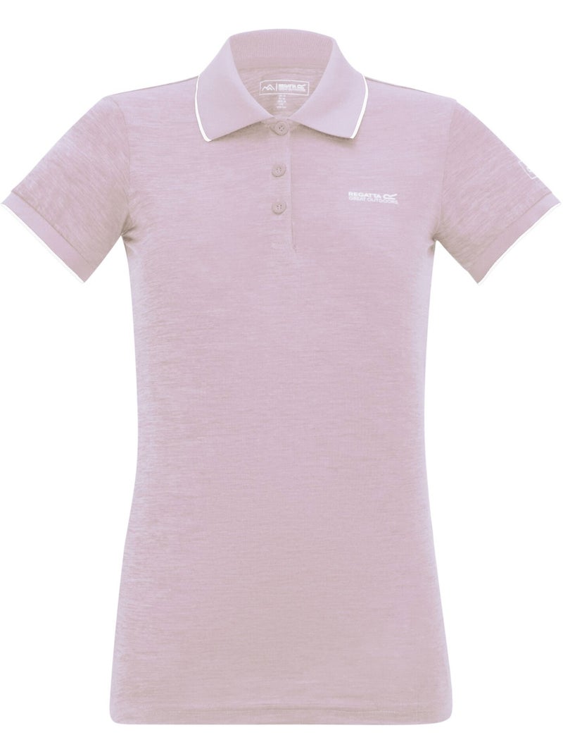 Polo chiné manches courtes remex - regatta Mauve lilas - Kiabi