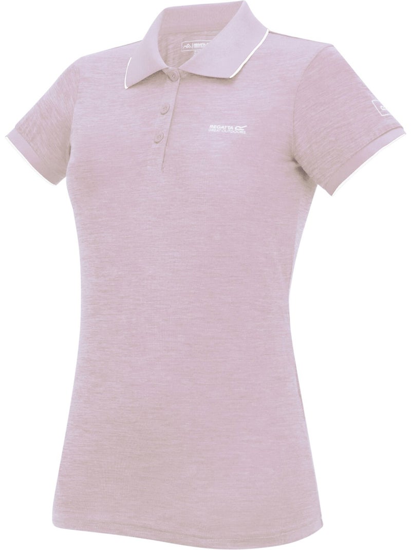 Polo chiné manches courtes remex - regatta Mauve lilas - Kiabi