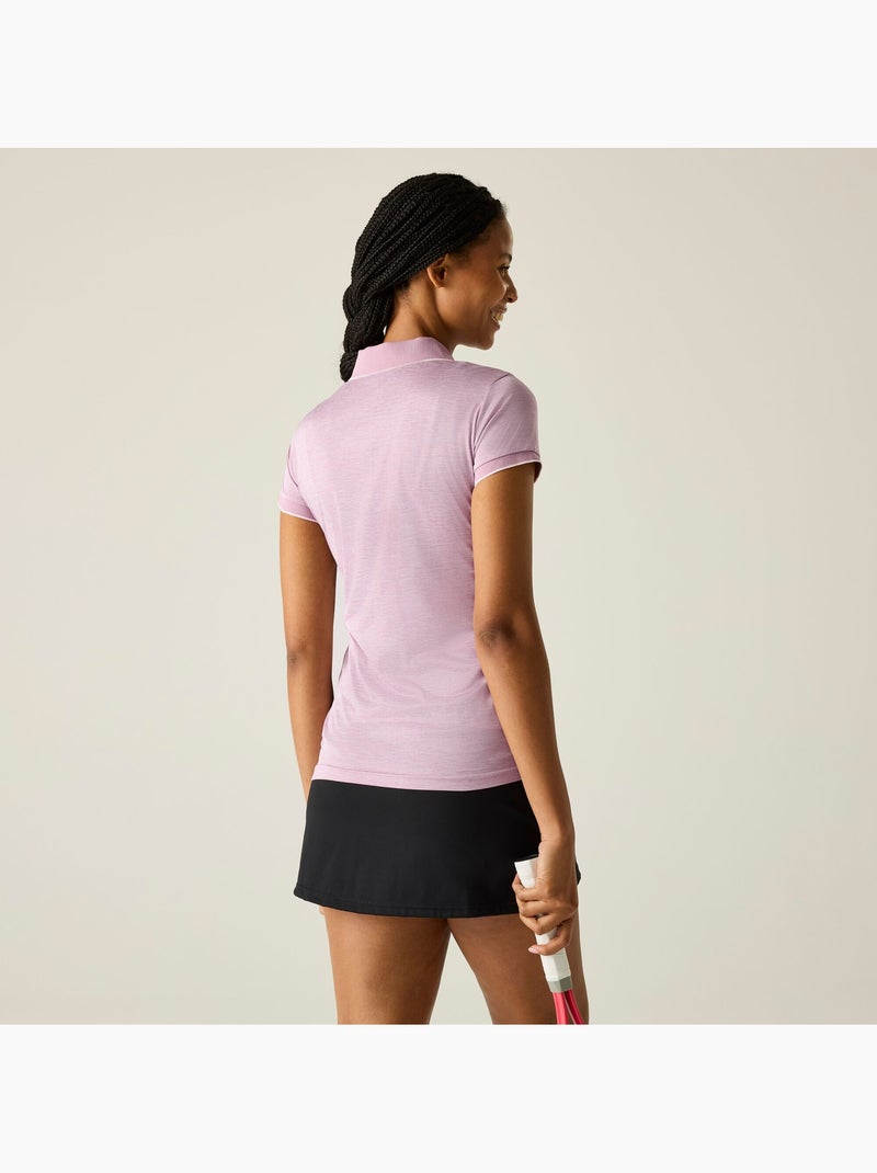 Polo chiné manches courtes remex - regatta Mauve lilas - Kiabi
