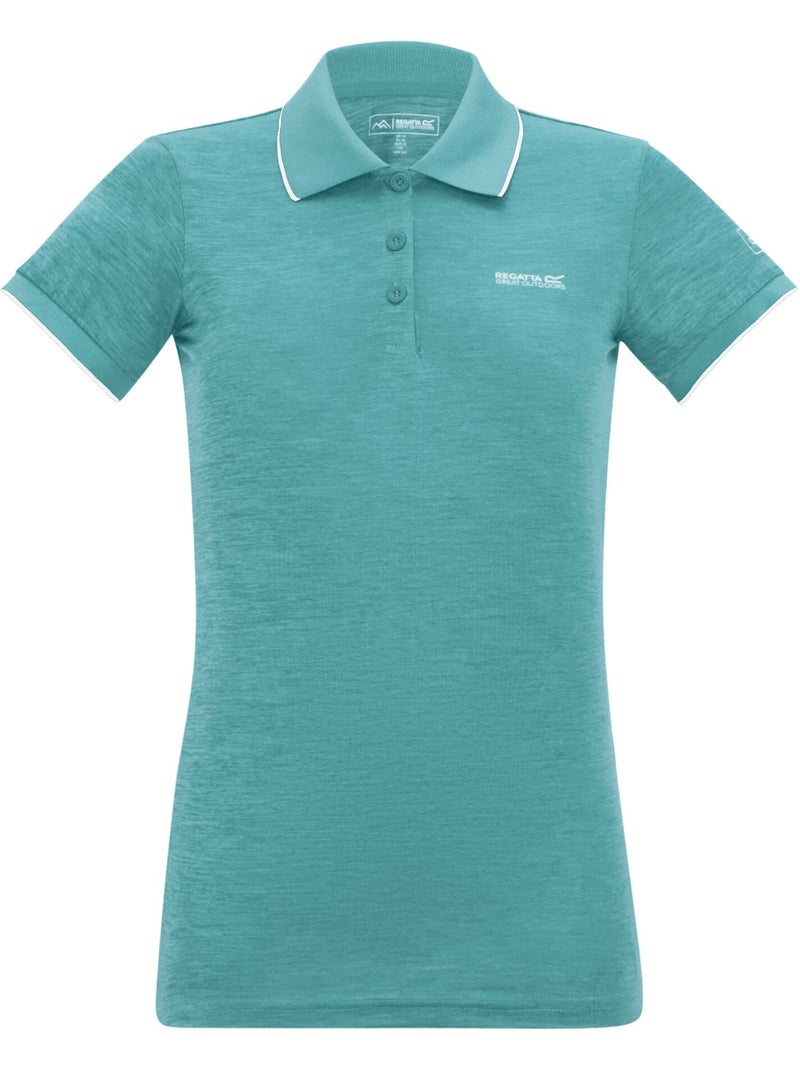 Polo chiné manches courtes remex - regatta Turquoise - Kiabi