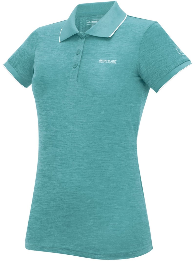 Polo chiné manches courtes remex - regatta Turquoise - Kiabi