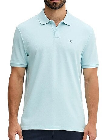 Polo Marine Homme Calvin Klein Jeans Ss Monogram Pique