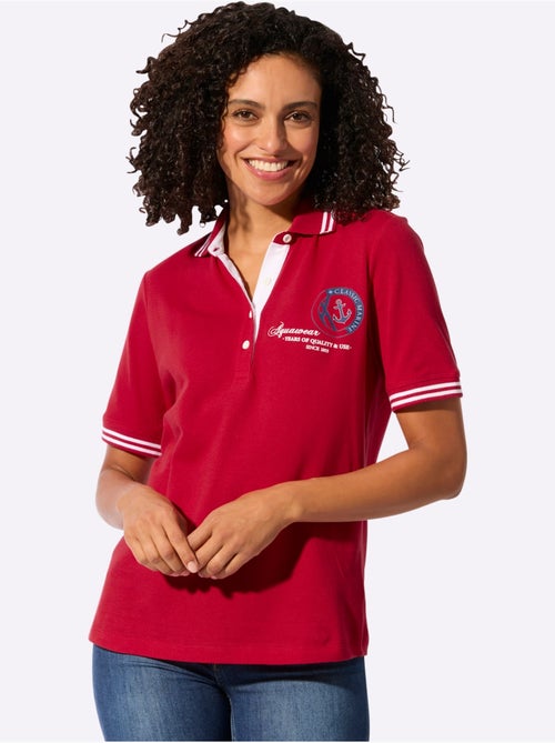 Polo classique avec col côtelé et manches courtes à rayures - Taille standard - Witt - Kiabi Polo classique avec col côtelé et manches courtes à rayures - Taille standard - Witt - Kiabi