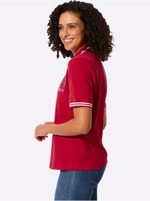 Polo classique avec col côtelé et manches courtes à rayures - Taille standard - Witt - Kiabi Polo classique avec col côtelé et manches courtes à rayures - Taille standard - Witt - Kiabi