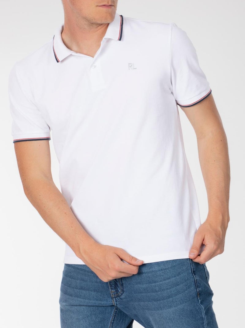 Polo classique coton piqué ASH 'Rica Lewis' Blanc - Kiabi