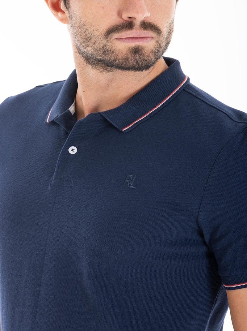 Polo classique coton piqué ASH 'Rica Lewis' Bleu - Kiabi