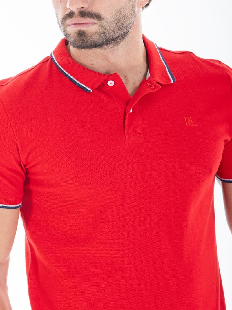 Polo classique coton piqué ASH 'Rica Lewis' Rouge - Kiabi