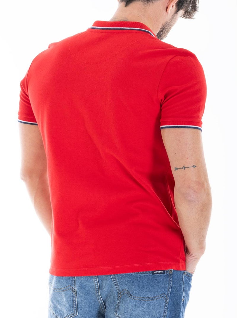 Polo classique coton piqué ASH 'Rica Lewis' Rouge - Kiabi