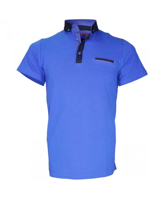 Polo col boutonnée coupe cintrée STUDLAND Andrew Mac Allister Bleu , Bleu , L - Kiabi Polo col boutonnée coupe cintrée STUDLAND Andrew Mac Allister Bleu , Bleu , L - Kiabi