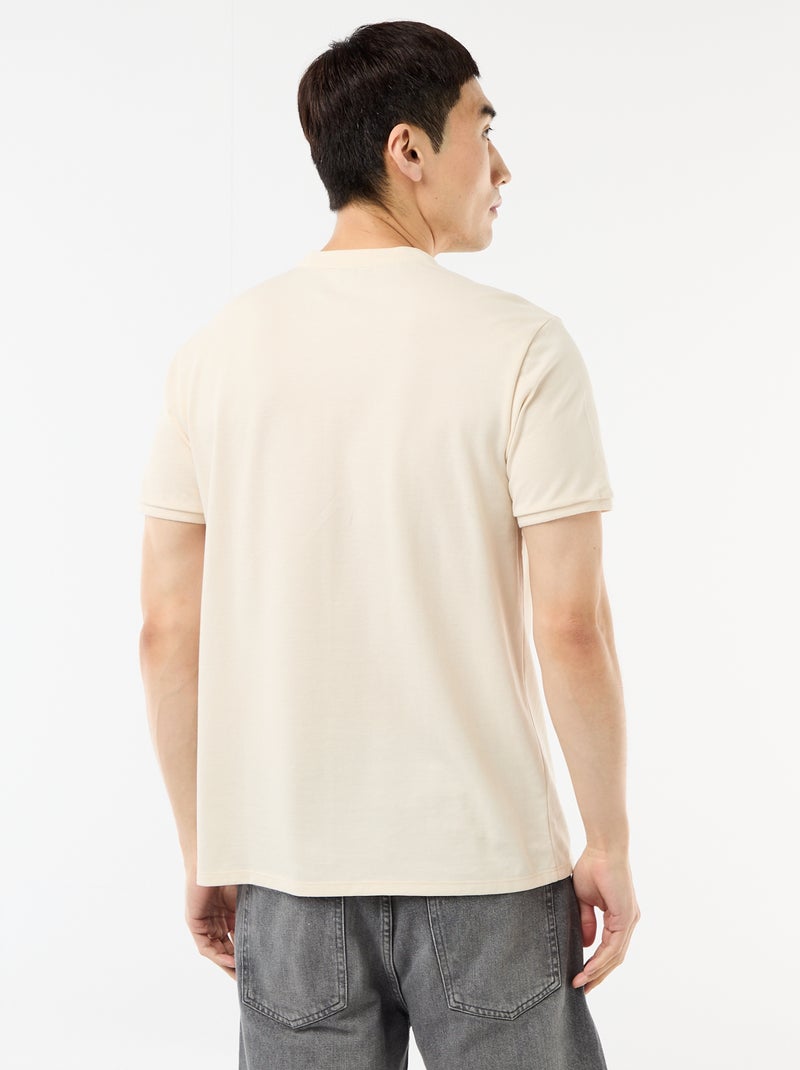 Polo col mao Blanc - Kiabi