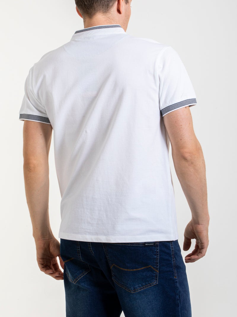 Polo col mao FULVIO 'Rica Lewis' Blanc - Kiabi